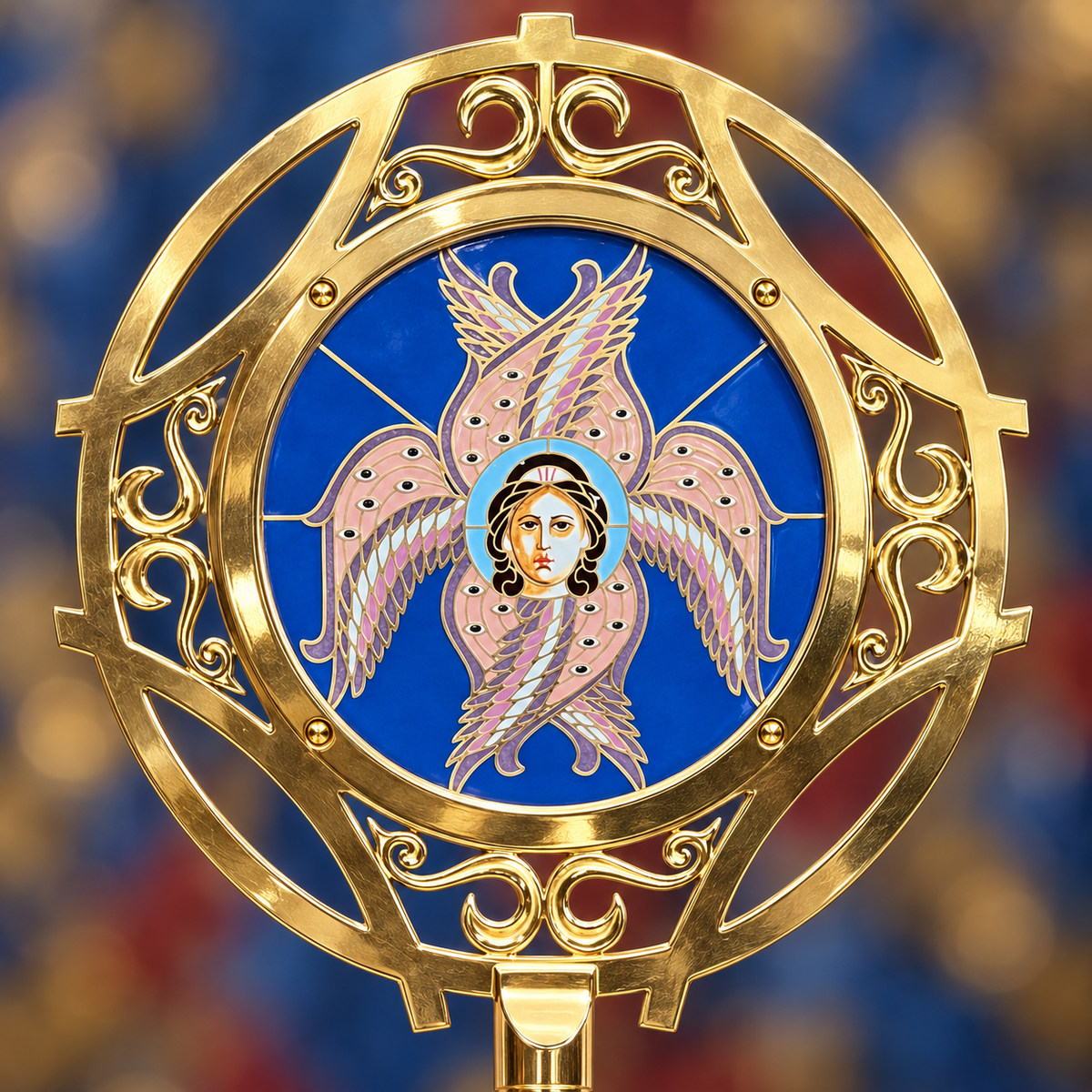 An icon of the Blessed Virgin Mary inside St. Athanasius Church